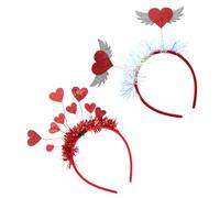 Cerchietto Chioma Cuore, Halloween, per Donne | Due Pezzi, Stile Distintivo e Confortevole, Adatto a Feste e Scene, per San Valentino