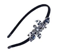 Cerchietto Chioma Donna Fiori e Cristalli, Elegante Cerimonia | Ferro e Lega di Alluminio, Dettagli Perlati Brillanti, per Acconciature da Sposa e Occasioni Speciali