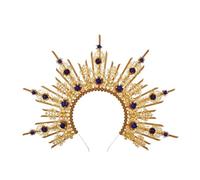 Cerchietto Con Corona Gotica Halo Lolita, Copricapo Vintage Alone Barocco Da Dea Del Sole Di Halloween Adatta A Molte Occasioni(A2)