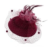 Cerchietto con fiori di piume da donna for matrimonio, accessori for capelli da sposa(D WR)