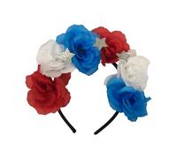 Cerchietto con fiori finti per costumi, feste nazionali, feste di carnevale