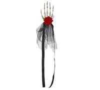 Cerchietto con in osso - Copricapo punk artiglio a mano di scheletro, accessorio per capelli teschio gotico | Costume decorativo Halloween, copricapo inquietante unico motivo floreale outfit