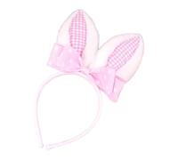 Cerchietto con Orecchie da Coniglio per Capelli - Fasce Moda Donna per Cosplay, Pasqua e Teatro- Con Peluche