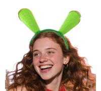 Cerchietto con orecchie - Fascia di Halloween accessorio per costumi - Accessorio elastico per la testa con bordo dorato alla per signori e donne, per feste, cura della pelle e lavaggio del viso