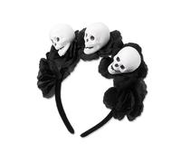 Cerchietto con ragnatela di Halloween - Stirnband per costume da strega | Cospaly gotico sexy | Accessorio per capelli e testa | Decorazione accessorio per Halloween, Carnevale e Fasching (scheletro)
