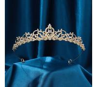 Cerchietto con tiara e cristalli di strass per donne, spose, matrimoni, compleanni, concorsi di bellezza, balli, in argento, accessori per capelli Tagli UnicaGeometricoLega di zinco