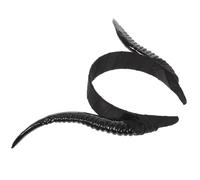Cerchietto Corna Demone Nero in Plastica per Halloween Festivo | Decorativo per Cosplay e Feste, Facile da Indossare, Stile Gotico Classico, Accessori Costume Halloween