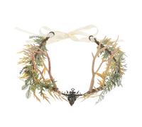 Cerchietto Corna di Cervo Verde per Donne, Accessorio Cosplay