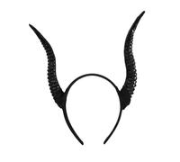 Cerchietto Corna Diaboliche Nero in Plastica per Cosplay e Decorazione | Leggero, per Adulti e Adolescenti, Accessorio Scenico per Travestimenti e Feste a Tema