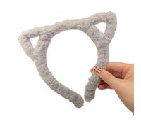 Cerchietto creativo leopardo con orecchie di gattino pelose in morbido peluche per donne uomini adolescenti cerchietto per capelli