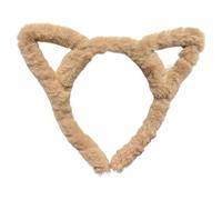 Cerchietto creativo leopardo con orecchie di gattino pelose in morbido peluche per donne uomini adolescenti cerchietto per capelli
