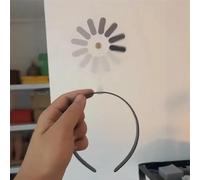 Cerchietto creativo per capelli, divertente e unico, da donna, con caricamento del cervello, design stravagante, accattivante per feste, regali o stile quotidiano (stile A, taglia unica)