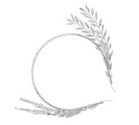 Cerchietto da Sposa in Lega di Zinco con Cristalli Argento | Design Ispirato alla Dea, Brillantezza Scintillante, Accessorio Versatile, Resta Fermo Tutto il Giorno