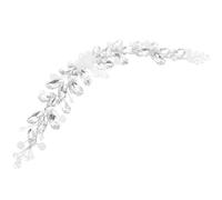 Cerchietto da Sposa in Metallo Cristalli, Stile Boho Elegante | Resina e Dettagli in Pietra Artificiale, Accenti Floreali e Foglie, per Matrimonio e Festa di Fidanzamento