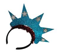 Cerchietto della Libertà per Festa del 4 Luglio, Glitter | Tinsel e ABS, Accessorio Riutilizzabile, per Chioma e Testa, Foto Festive, Eventi e Fuochi d'Artificio