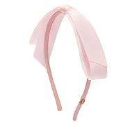 Cerchietto Donna Senso dei capelli della ragazza della fascia for capelli con doppio fiocco francese(Rosa)