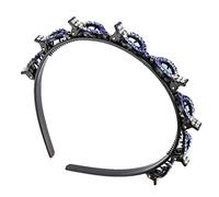 Cerchietto doppio strato per capelli con strass