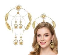 Cerchietto e orecchini a tema aureola, accessorio da sposa, sontuoso ed elegante, cerchietto angelo, tiara sposa