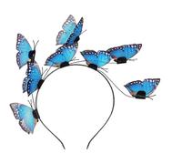 Cerchietto Farfalla Donna e Forcina Farfalla,Cerchietto CapelliDonna, Cerchietto Fascia Farfalla Fascinator con Mollette CapelliFarfalle Bambina Carnevale Festa Sposa,Cerchietti per (Blue, One Size)