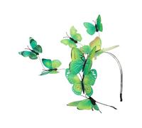 Cerchietto Farfalla in Plastica Verde per Festa, Matrimonio e Compleanno | Disegno Speciale, Stile Grazioso e Chic, Sostituzione per Vecchio Accessorio, per Natale, San Valentino Stile Casuale