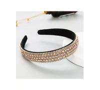 Cerchietto fascia per capelli archetto beige strass hippie style boho 32599