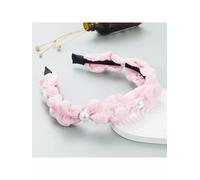 Cerchietto fascia per capelli archetto rosa perle hippie boho 72627