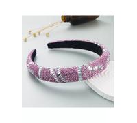 Cerchietto fascia per capelli archetto rosa strass hippie style boho 325100