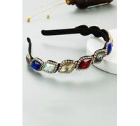Cerchietto fascia per capelli colorato brillanti diadema archetto strass X260