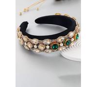 Cerchietto fascia per capelli elegante argento multicolore archetto donna X095