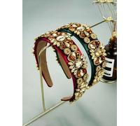 Cerchietto fascia per capelli elegante strass antiscivolo archetto donna X028