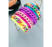 Cerchietto fascia per capelli intreccio treccia multicolore archetto donna X015