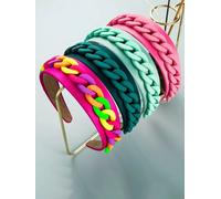 Cerchietto fascia per capelli intreccio treccia multicolore archetto donna X016