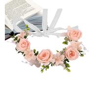 Cerchietto Floreale | Copricapo Realistico Comodo Ed Elegante,Corone di fiori per donne e ragazze - Compleanno Comunione Vacanze Festival Evento Celebrazione Fotografia e Decorazioni