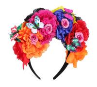 Cerchietto Floreale da Donna in Plastica per Cerimonie Speciali | Elegante e Delicato, Facile da Indossare, Non Si Deforma, Non Sbiadisce, Realizza Acconciatura Nuova