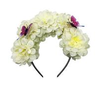 Cerchietto floreale delicato stile etnico ragazza donna donna la fascia foto fascia matrimonio festa sposa fiore realistico fascia potere