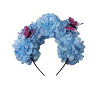 Cerchietto floreale delicato stile etnico ragazza donna donna la fascia foto fascia matrimonio festa sposa fiore realistico fascia potere