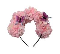Cerchietto floreale delicato stile etnico ragazza donna donna la fascia foto fascia matrimonio festa sposa fiore realistico fascia potere