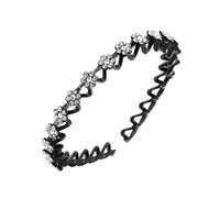 Cerchietto floreale in strass, fasce decorative con denti, fascia per il lavaggio del viso in di prugna, copricapo antiscivolo, aiuto per il lavaggio del viso, pettine ondulato per donne, denti