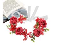 Cerchietto floreale - per capelli comodi ed eleganti,Corone di fiori per donne e ragazze | Per decorazioni interno, esterno, compleanno, matrimonio, comunione, fotografia