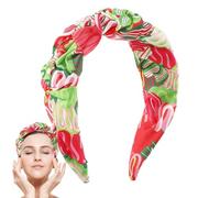 Cerchietto floreale vintage, fasce larghe per donna | Fasce per capelli larghe con stampa floreale - per capelli alla moda, copricapo assorbente del sudore per concerti