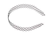 Cerchietto for capelli a forma di onda semplice, accessori for copricapo elastici a molla incrociata in metallo sottile(Style12)