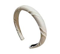 Cerchietto for capelli a righe bianche e nere - Accessori for capelli sottili for look eleganti(Bianca)