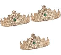 Cerchietto for capelli, Cerchietto for capelli con strass, Accessori for copricapo da sposa Copricapo a corona dorata Fascia for capelli in cristallo for matrimonio completo (Color : Golden, Size : Me