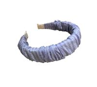 Cerchietto for capelli plissettato color crema for il lavaggio del viso - Accessori for capelli alla moda for le donne(Blue)