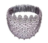 Cerchietto In Pizzo Con Perle In Stile Boho Strass Occhielli Elastico Stile