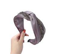 Cerchietto In Tessuto Da Donna Cerchietto for capelli da donna con catena di cristallo annodata e croce, accessori for capelli in seta Per Diversi Colori Di Capelli E Vestiti(Color4)