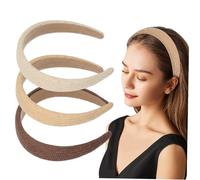 Cerchietto Intrecciato da Donna e Ragazza, Plastico, 3 Pezzi | Stile Chic e Semplice, per Feste e Lavaggio Viso, Comodo, Fissa i Chioma senza Danneggiare Cuoio Capelluto