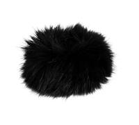 Cerchietto Invernale Scaldacollo lavorato a maglia con fascia invernale da donna, in pelliccia pelosa, fascia for capelli Infinity, scaldacollo elastico Per La Decorazione(Black)