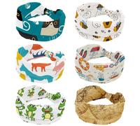 Cerchietto largo con motivo a cuore giallo miele rosa, 6 fasce per capelli da donna, turbante antiscivolo, fascia elastica per sudore, yoga, allenamento, morbida bandana per capelli