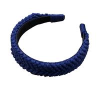 Cerchietto largo per capelli da donna, in cotone intrecciato a mano, stile bohémien, turbante bohémien, fascia larga per capelli per ragazze adolescenti
